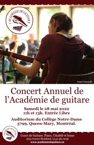 Concert annuel de l'Académie de guitare